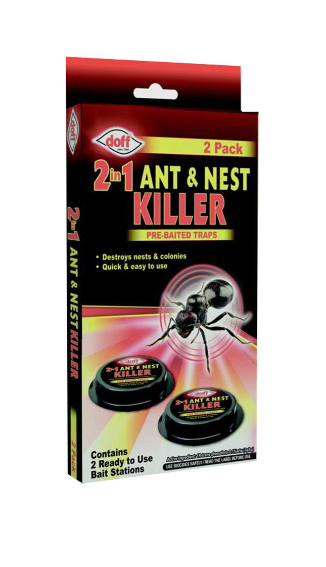 Doff 2 in 1 Ant & Nest Killer Bait Station 2pk