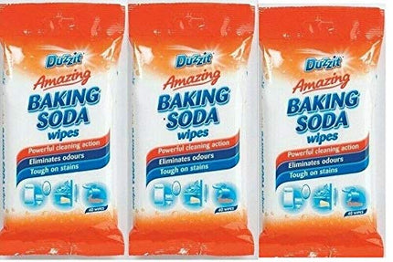 Duzzit Amazing Baking Soda Wipes Pack 80 x 3