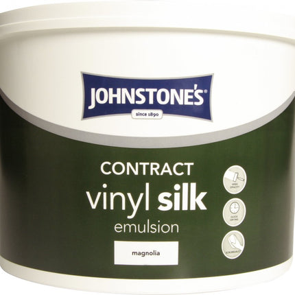 Johnstone's Contract Vinyl Silk 10L Magnolia (649451)