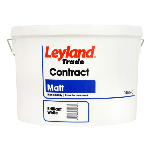 Leyland Trade Contract Matt - Brilliant White - 10L