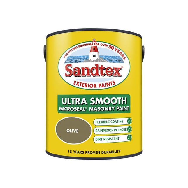 Sandtex Smooth Masonry 5L Olive