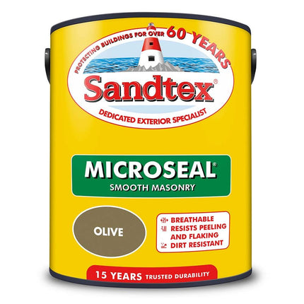 Sandtex Smooth Masonry Paint Olive 5L