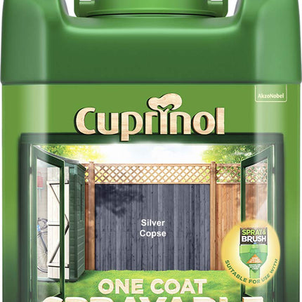 Cuprinol CUPSFTSC5L SFTSC5L Spray Fence Treatment Silver Copse 5 Litre, 5L
