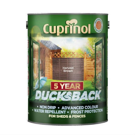 Cuprinol 5 Year Ducksback Harvest Brown 5L