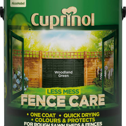 Cuprinol Less Mess Fence Care Woodland Green 6 Litre CUPLMFCWG6L