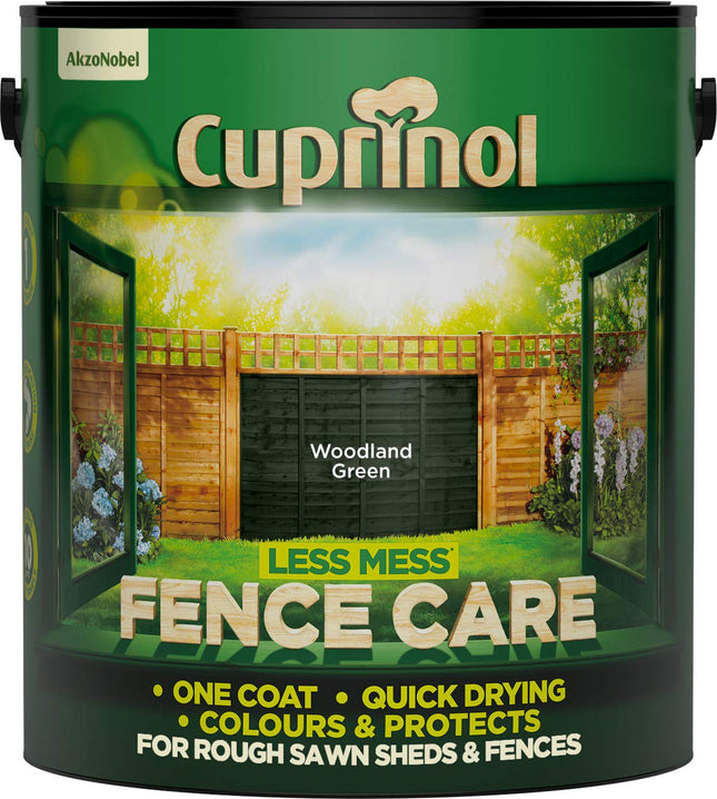 Cuprinol Less Mess Fence Care Woodland Green 6 Litre CUPLMFCWG6L