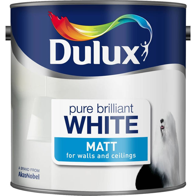 Dulux Matt Pure Brilliant White - 7L