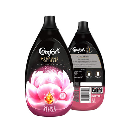 Comfort Perfume Deluxe Divine Petals Fabric Conditioner, Ultra Concentrated, 58 Washes, 870ml - Pack of 6