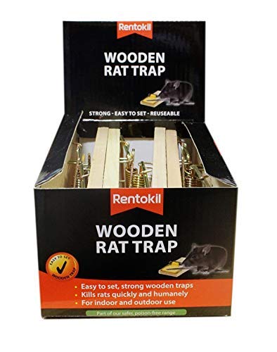 Rentokil R.KIL WOODEN RAT TRAP PWL02