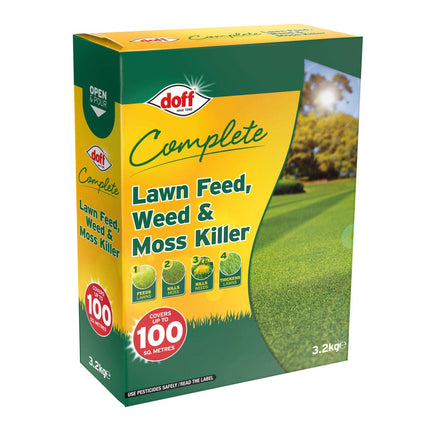 Doff Complete Lawn Feed, Weed & Mosskiller 100 sq m 3.2kg