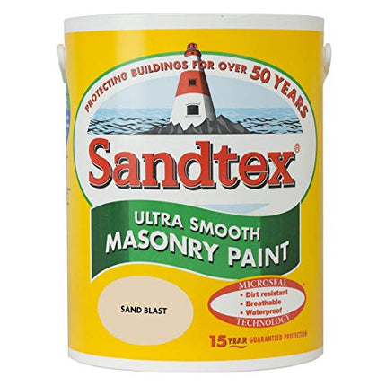 Sandtex 5 litres Ultra Smooth Masonry Paint Sandblast