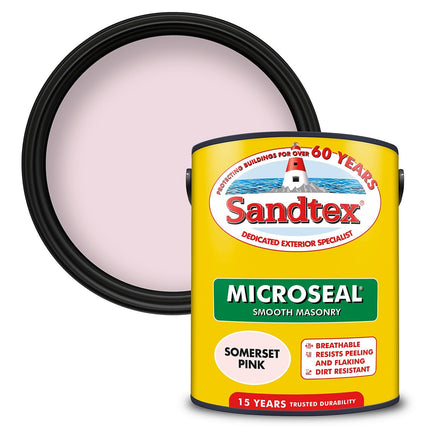Crown Sandtex 5L Somerset Pink Masonry Paint