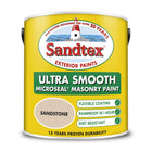 Sandtex Masonry Paint 2.5L Ultra Smooth Quality Waterproof exterior Paint Colour Sandstone