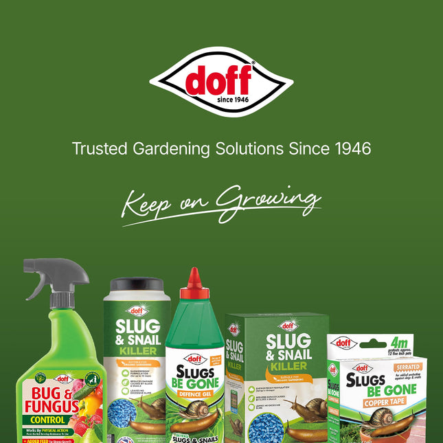 Doff Slug & Snail Killer - 400g Slug Pellets for Garden - Ferric Phosphate Slug and Snail Pellets - Long Lasting Pest Control In Damp Conditions for Up to 14 Days - Crop Friendly