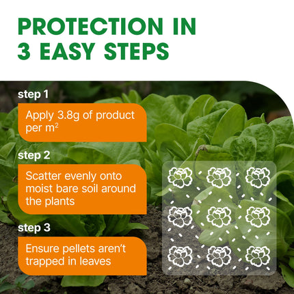 Doff Slug & Snail Killer - 400g Slug Pellets for Garden - Ferric Phosphate Slug and Snail Pellets - Long Lasting Pest Control In Damp Conditions for Up to 14 Days - Crop Friendly