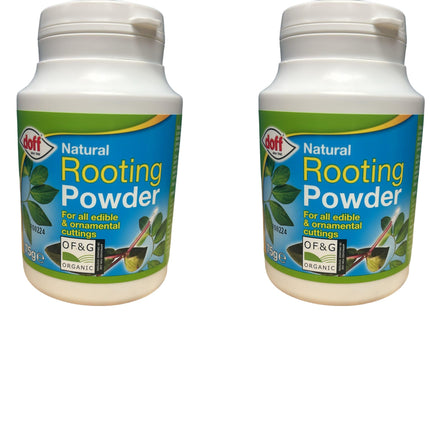 2 x DOFF NATURAL ROOTING POWDER FOR EDIBLE PLANTS & CUTTINGS 75G - DIPPING POT