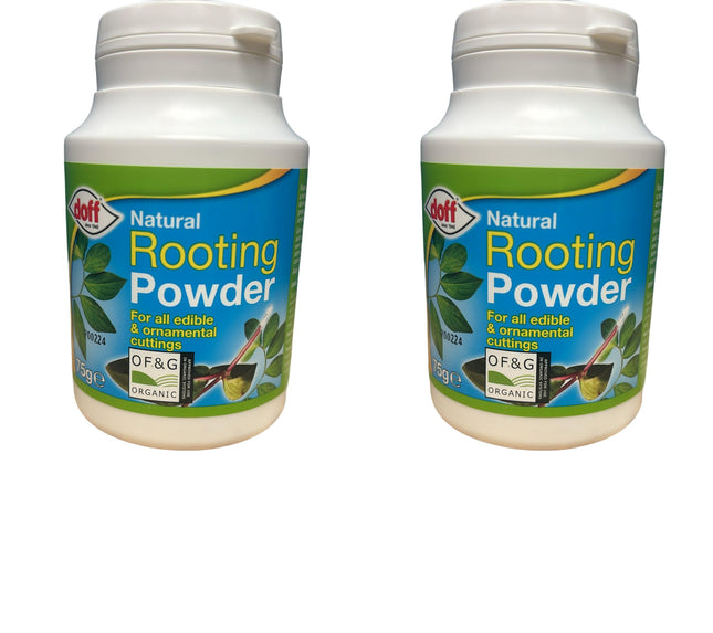 2 x DOFF NATURAL ROOTING POWDER FOR EDIBLE PLANTS & CUTTINGS 75G - DIPPING POT