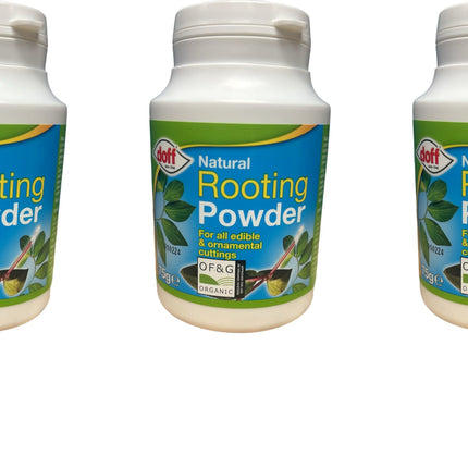 Doff Pack of 3 Natural Rooting Powder for Plant and Cuttings 75grams