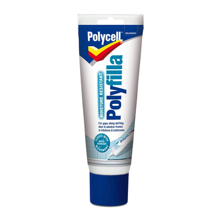 Polycell 20216 Ready Mixed Tube Moisture Resistant Polyfilla, 330 g - White (Package may vary)