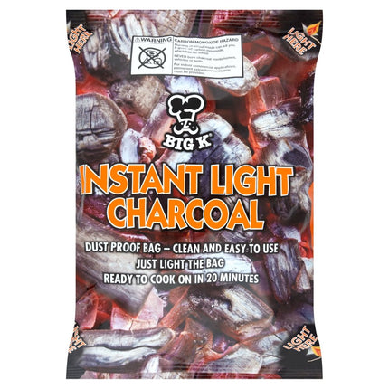 Big K Instant Light Charcoal, 1 kg