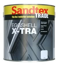 Sandtex Trade White Eggshell X-TRA 2.5 Litre