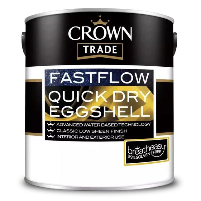 Crown Trade Fastflow Quick Dry Eggshell White-2.5 L