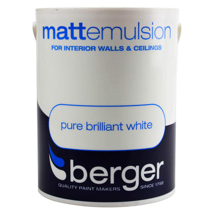 Berger Vinyl Matt 5L Pure Brilliant White