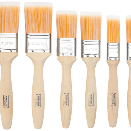 HAM Trade F/TIP Flat Brushes 6 PK