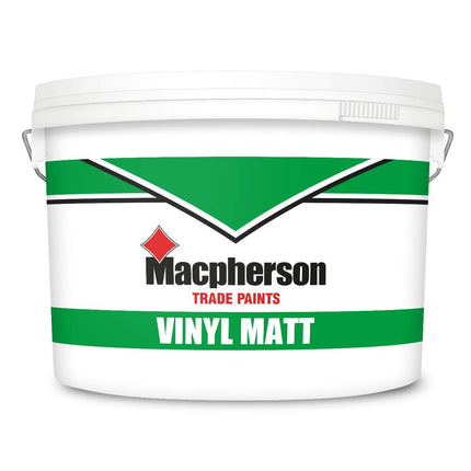 Macpherson Vinyl Matt Paint Brilliant White 10 Litre