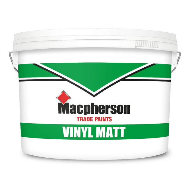 Macpherson Vinyl Matt Paint Brilliant White 10 Litre