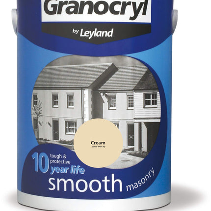 Leyland Granocryl Smooth Masonry, Cream, 5L