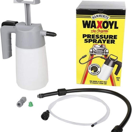 Waxoyl High Pressure Sprayer Kit with Extension Hose and Spray Nozzle for Car Wax Spray and Car Polish. Car Care Kit by Hammerite for Waxoyl, Perfect for Car Shampoo and Wax
