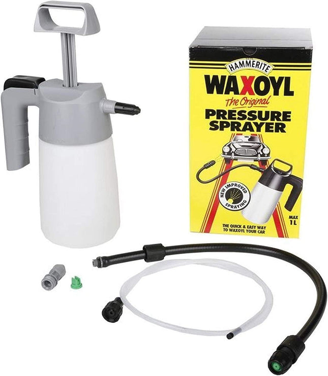 Waxoyl High Pressure Sprayer Kit with Extension Hose and Spray Nozzle for Car Wax Spray and Car Polish. Car Care Kit by Hammerite for Waxoyl, Perfect for Car Shampoo and Wax