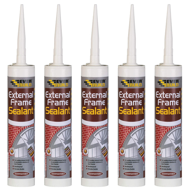 Everbuild 5 X EXTBR 310ml External Frame Acrylic Sealant - Brown