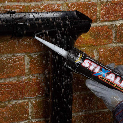12 x Grey Everbuild Stixall MS Polymer Grab Sealant Adhesive - 290ml