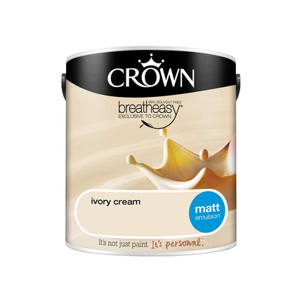 Crown Matt 2.5 L Emulsion - Ivory Cream