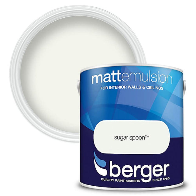 BERGER 2.5L Matt Emulsion Sugar Spoon
