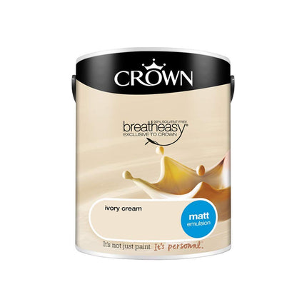 Crown Retail Core Emulsion Matt Ivory Cream 5 L