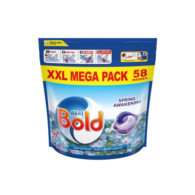 Bold All-in-1 PODS® Washing Capsules 58 Washes, Spring Awakening