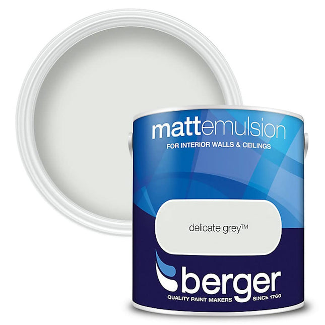 Berger 2.5L Matt Emulsion Delicate Grey