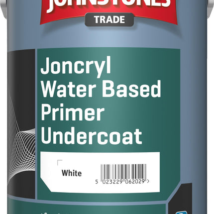 JOHNSTONES TRADE ECOLOGICAL JONCRYL WATER BASED PRIMER UNDERCOAT WHITE 2.5LTR
