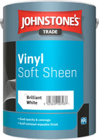 5LTR - JOHNSTONES Trade Vinyl Soft Sheen Emulsion Brilliant White