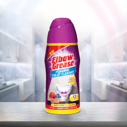 Elbow Grease Foaming Toilet Cleaner, Deep Cleaning Action, Berry Blast Fragrance, 500 G