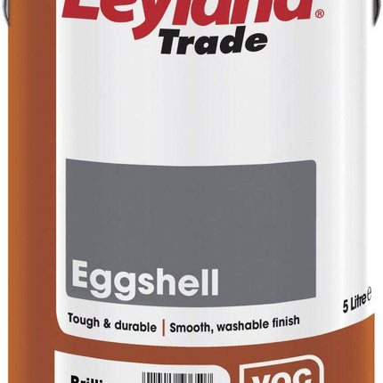 Leyland Trade 264576 Eggshell - Brilliant White 5L