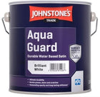 Johnstones Trade Aqua Guard Durable Water Based Satin Brilliant White - 1 Litre