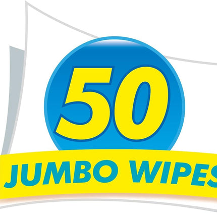 Duzzit Antibacterial Wipes - 50 Jumbo Wipes - Extra Strong - Pack of 3 (50 x 3, 150 Wipes)