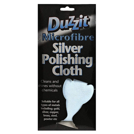 2xDZT1012 Multipurpose Microfibre Silver Polishing Cloth, Machine Washable