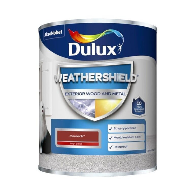 STX_445602 Dulux Weathershield Exterior Gloss 750ml Monarch (5090995)