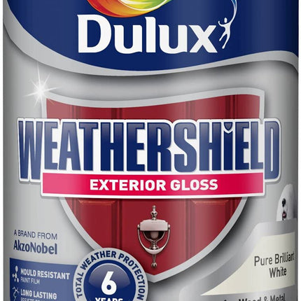 STX_447511 Dulux Weathershield Exterior Gloss 750ml Pure Brilliant White ()