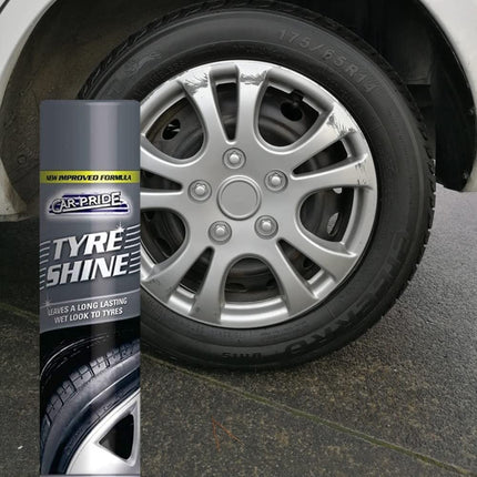 Car-Pride Tyre Shine - Leaves a Long-Lasting Wet Look to Tyres Gloss Finish, Easy to Apply - Restores & Protects Tyres 300ml (3)